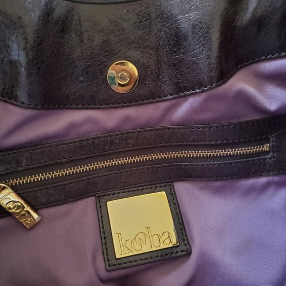 Kooba Brown Leather Designer Handbag Shoulder Bag, Vintage - Picture 9 of 13